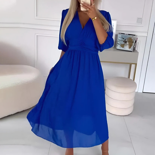 Omina V Elegantes langes Kleid