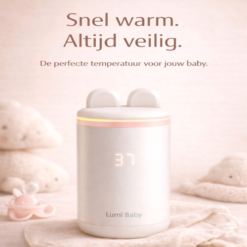 Lumi ALM Baby Melkfleswarmer – Snel, Veilig & Altijd Perfecte Temperatuur