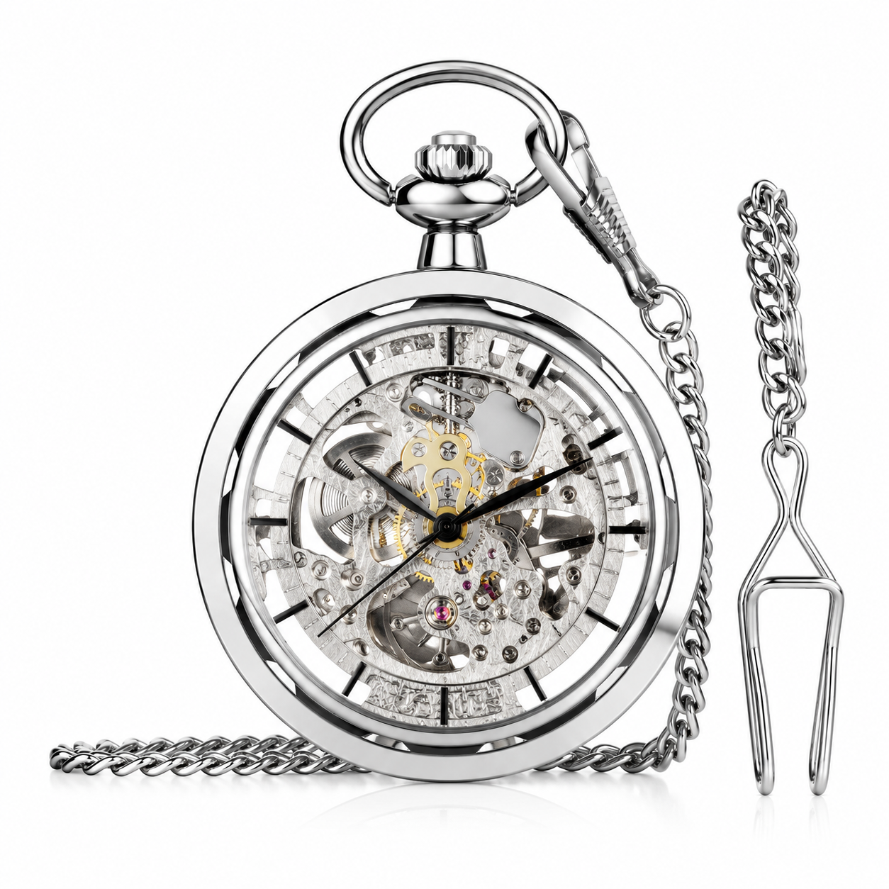 Timeless Legacy™ | Mechanisch Skeleton Zakhorloge | Luxe Vaderdag Cadeauset