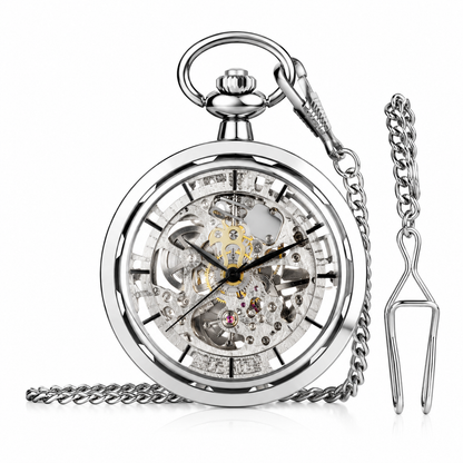 Timeless Legacy™ | Mechanisch Skeleton Zakhorloge | Luxe Vaderdag Cadeauset